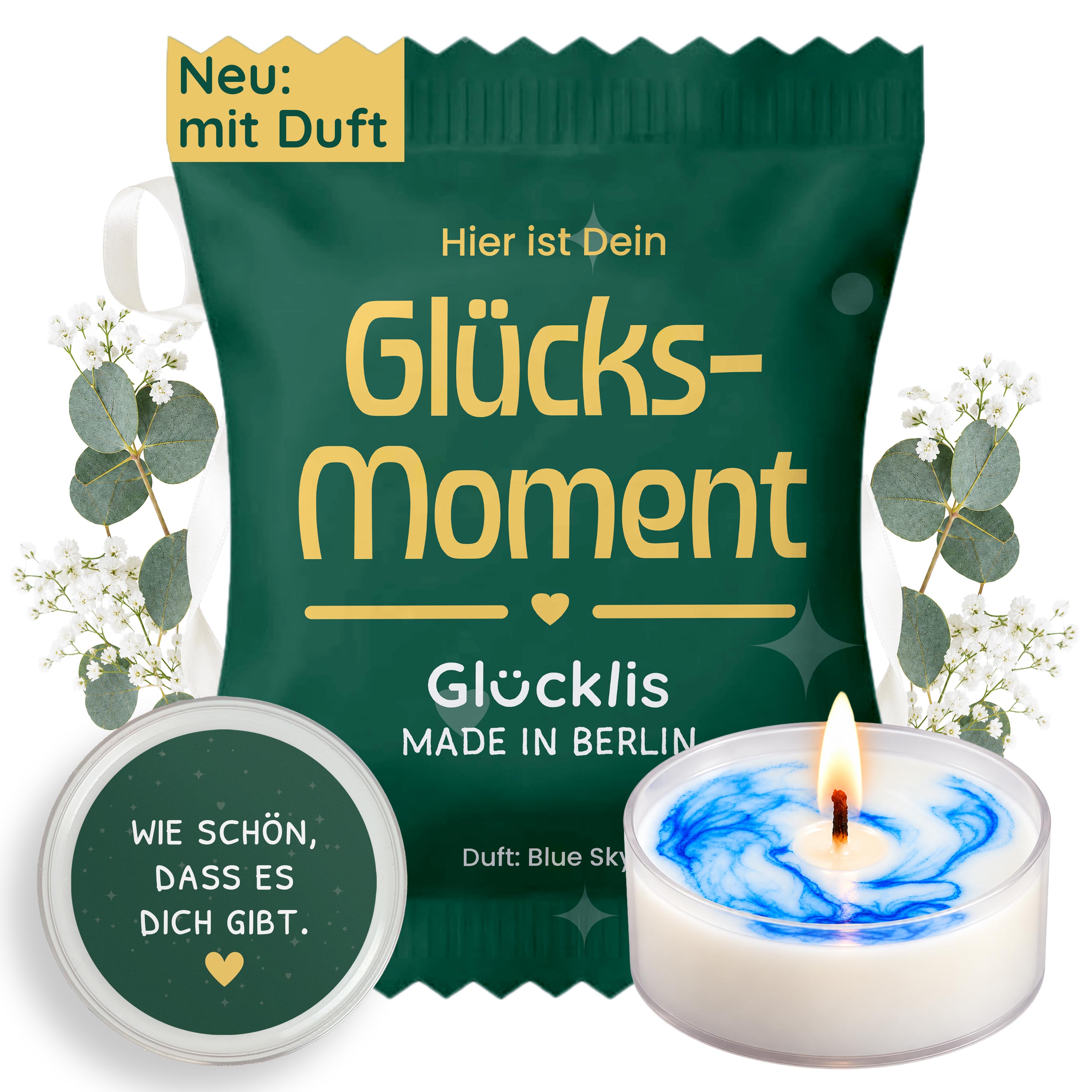 Glücklis mit Komplimenten als kleine, originelle Geschenke
