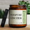 mamafurz löscher | greenap, Grüner Apfel, GLÜCKLICHT Kerze im Glas, Sojawachs Duftkerzen im Glas mit Spruch und aufregendem Duft, ideal als originelles, handgemachtes Geschenk