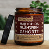 hab ich da glühwein gehört? | https://frechekerzen.s3.eu-central-1.amazonaws.com/release/250ml+GROSS/weihnachten/images/ginger/main-live.jpg FRECHEKERZEN, Witzige Sojawachs Duftkerze mit frechem Spruch und aufregendem Duft, ideal als lustiges handgemachtes Geschenk