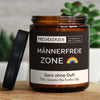 männerfreie zone | https://frechekerzen.s3.eu-central-1.amazonaws.com/release/250ml+GROSS/lgbtq/lesbian/images/ohneduf/main-live.jpg FRECHEKERZEN, Witzige Sojawachs Duftkerze mit frechem Spruch und aufregendem Duft, ideal als lustiges handgemachtes Geschenk