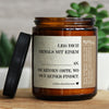 leg dich niemals mit einem an. die kennen orte, wo dich keiner findet. | ginger, Lebkuchenherzen, GLÜCKLICHT Kerze im Glas, Sojawachs Duftkerzen im Glas mit Spruch und aufregendem Duft, ideal als originelles, handgemachtes Geschenk