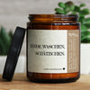 hände waschen, schätzchen. | ginger, Lebkuchenherzen, GLÜCKLICHT Kerze im Glas, Sojawachs Duftkerzen im Glas mit Spruch und aufregendem Duft, ideal als originelles, handgemachtes Geschenk