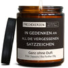 Lustige Kerze | in gedenken an all die vergessenen satzzeichen.