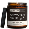 Kerze mit Spruch | ich war‘snicht!
