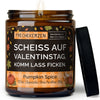 Kerze im Glas | scheiss auf valentinstag. komm lass ficken.