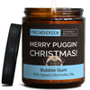 Kerze mit Spruch | merry puggin' christmas!