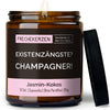 Kerze im Glas | existenzängste? champagner!