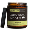 Duftkerze mit Spruch | lesbians eat what?!