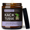 Kerze mit Spruch | kack tusse