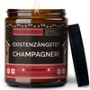 Kerze im Glas | existenzängste? champagner!