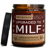 Kerze mit Spruch | upgraded to milf