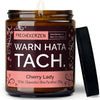 Kerze mit Spruch | warn hata tach.