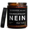 grundsätzlich nein | eltern/grundsaetzli-7575592/images/blackva/main-ob.jpg FRECHEKERZEN, Witzige Sojawachs Duftkerze mit frechem Spruch und aufregendem Duft, ideal als lustiges handgemachtes Geschenk