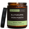 Geschenkkerze | blutgruppe: wein positiv