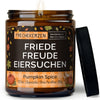 Duftkerze mit Spruch | friede freude eiersuchen