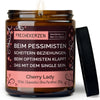 Kerze im Glas | beim pessimisten scheitern beziehungen. beim optimisten klappt das mit dem single sein.