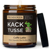 Kerze mit Spruch | kack tusse