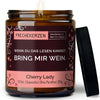 Geschenkkerze | wenn du das lesen kannst, bring mir wein.