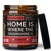 Duftkerze mit Spruch | home is where the jogginghose is.