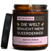 Geschenkkerze | die welt braucht mehr queerdenker.