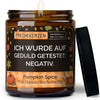 Lustige Duftkerze | ich wurde auf geduld getestet: negativ.
