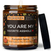 Duftkerze mit Spruch | you are my favorite asshole