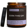 Kerze mit Spruch | born this gay.