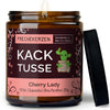 Kerze mit Spruch | kack tusse