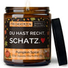 Deko Kerze | du hast recht, schatz.