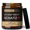 Deko Kerze | du hast recht, schatz.