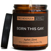 Kerze mit Spruch | born this gay.