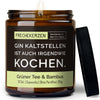 Kerze mit Spruch | gin kaltstellen ist auch irgendwie kochen.