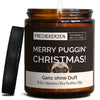 Kerze mit Spruch | merry puggin' christmas!