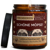 Duftkerze mit Spruch | schöne möpse!