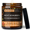 Lustige Kerze | nicht schubsen, ich hab bier im bauch!