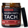 Kerze mit Spruch | warn hata tach.