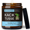 Kerze mit Spruch | kack tusse