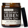Kerze mit Spruch | gib deinem leben einen gin!