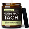 Kerze mit Spruch | warn hata tach.