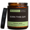 Kerze mit Spruch | born this gay.