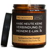 Duftkerze mit Spruch | habe heute keine verbindung zu meinem e-lan.