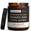 Freche Kerze | die wünsche eines mannes sind unten tastbar.