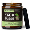 Kerze mit Spruch | kack tusse