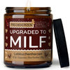 Kerze mit Spruch | upgraded to milf