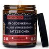 Lustige Kerze | in gedenken an all die vergessenen satzzeichen.