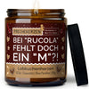 Geschenkkerze | bei "rucola" fehlt doch ein "m"?!