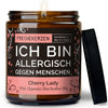 Duftkerze mit Spruch | ich bin allergisch gegen menschen.