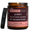 Kerze mit Deckel | sorry! heute rede ich nur mit meinem hund.