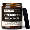 Kerze mit Spruch | bitte nicht im bad koksen 2