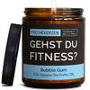 Kerze im Glas | gehst du fitness?
